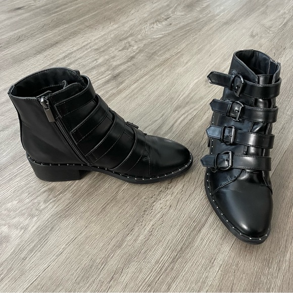 a new day Black Multi-Buckle Ankle Booties - Picture 5 of 7